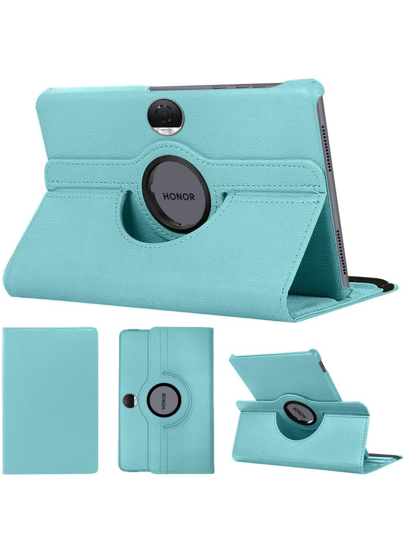 Case Compatible with Honor Pad 9 12.1 Inch Tablet, PU Leather Case 360° Rotatable Multi-Angle Protection Stand Protective Case for Honor Pad 9 (Light Blue) - Image 1